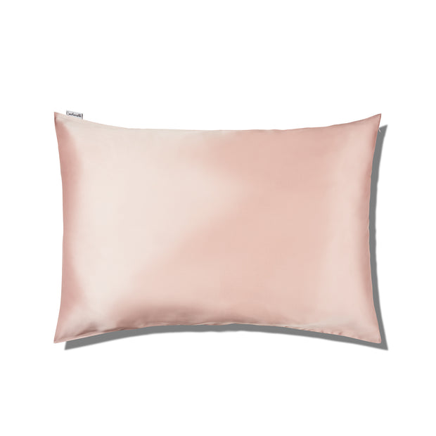100% Silk Zippered Pillowcase Dusty Pink