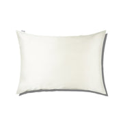 100% Silk Zippered Pillowcase Pearl White