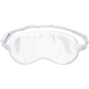 100% Silk Beauty Sleep Eye Mask Pearl White
