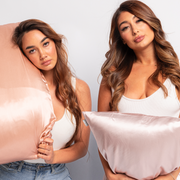 100% Silk Zippered Pillowcase Dusty Pink