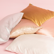 100% Silk Zippered Pillowcase Pair Royal Cream